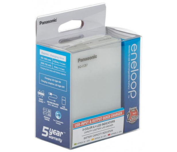 PANASONIC ŁADOWARKA SMARTPLUS USB BQ-CC87USB - 1068373 - zdjęcie 4